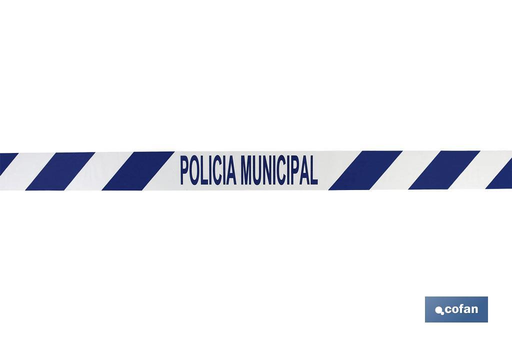 CINTA BALIZ. POLICIA MUNICIPAL  80MMX100MTS