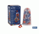 Tapones de Protección Auditiva | Pack de 50 o 10 unidades | Tapones desechables con cuerda en color naranja