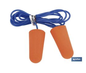 PACK 50 TAPONES (25 par) OIDOS C/CUERDA PU SNR36