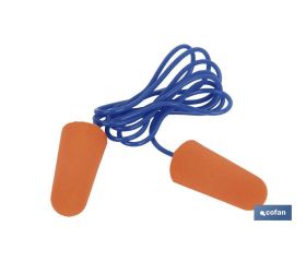 PACK 50 TAPONES (25 par) OIDOS C/CUERDA PU SNR36