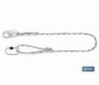 Cuerda de seguridad para posicionamiento de sujeción | Cordón de seguridad con ajustador y 2 mosquetones