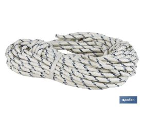 Rollo de cuerda para trabajos de altura | Cuerda trenzada | Ideal para escalada y trabajos en altura semiestática