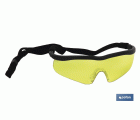 Gafas protectoras de seguridad ámbar | Resistente a arañazos | Mayor seguridad en bricolaje y soldadura, entre otros