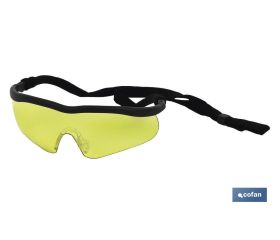 GAFAS SEGURIDAD SPORT AMBAR UV PROTECTION