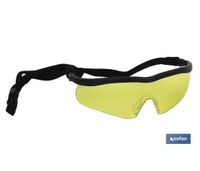 GAFAS SEGURIDAD SPORT AMBAR UV PROTECTION