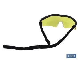 GAFAS SEGURIDAD SPORT AMBAR UV PROTECTION