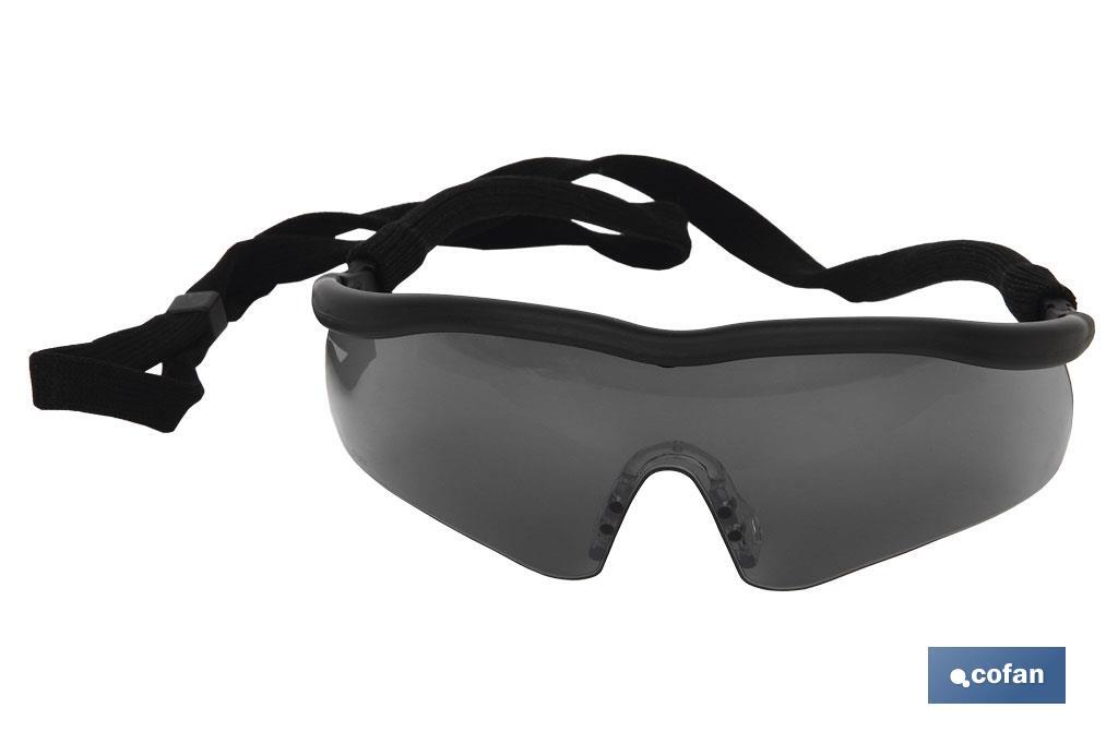 GAFAS SEGURIDAD SPORT OSCURA UV PROTECTION