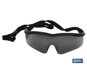 GAFAS SEGURIDAD SPORT OSCURA UV PROTECTION