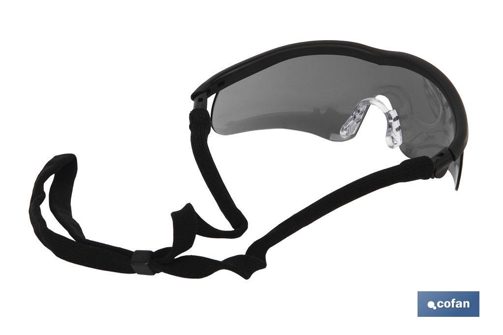 GAFAS SEGURIDAD SPORT OSCURA UV PROTECTION