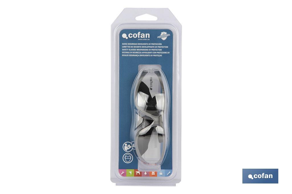 GAFAS SEGURIDAD ENVOLVENTE UV PROTECTION
