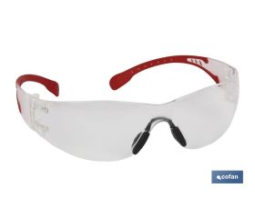 Gafas protectoras de seguridad super ligeras | Con lente clara | Mayor protección y seguridad en el trabajo