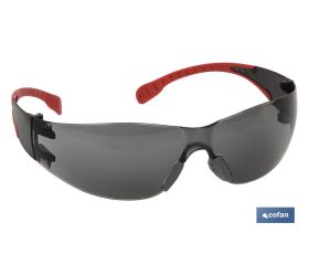Gafas protectoras de seguridad super ligeras | Con lente oscura | Mayor protección y seguridad en el trabajo