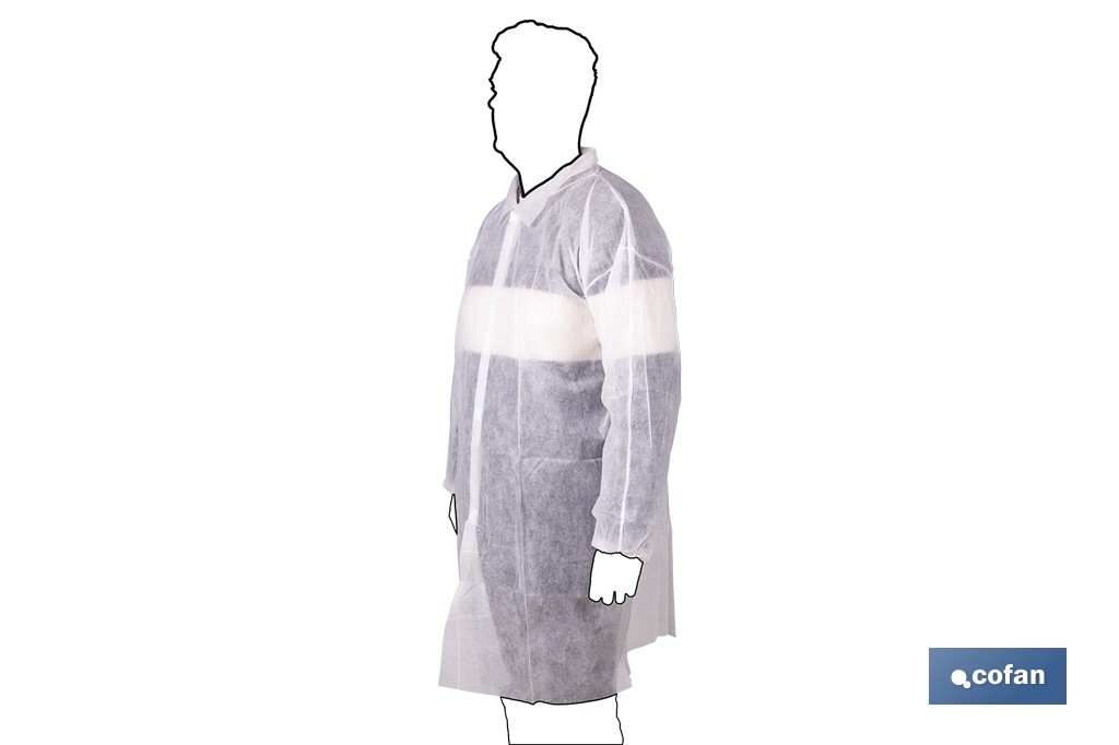 BATA BLANCA DESECHABLE DE PP TALLA ÚNICA