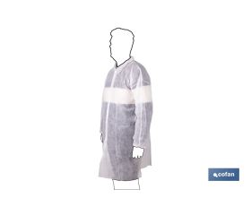 BATA BLANCA DESECHABLE DE PP TALLA ÚNICA
