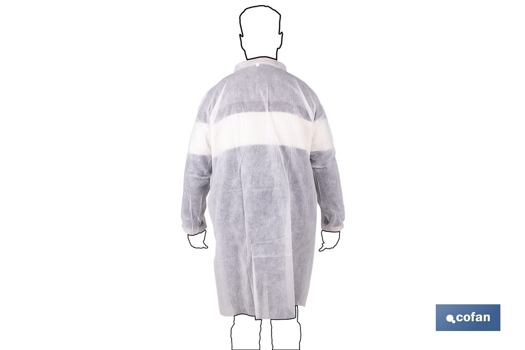 BATA BLANCA DESECHABLE DE PP TALLA ÚNICA