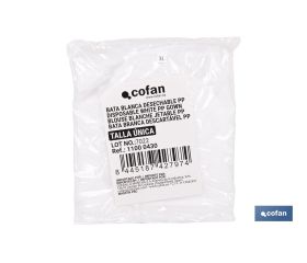 BATA BLANCA DESECHABLE DE PP TALLA ÚNICA