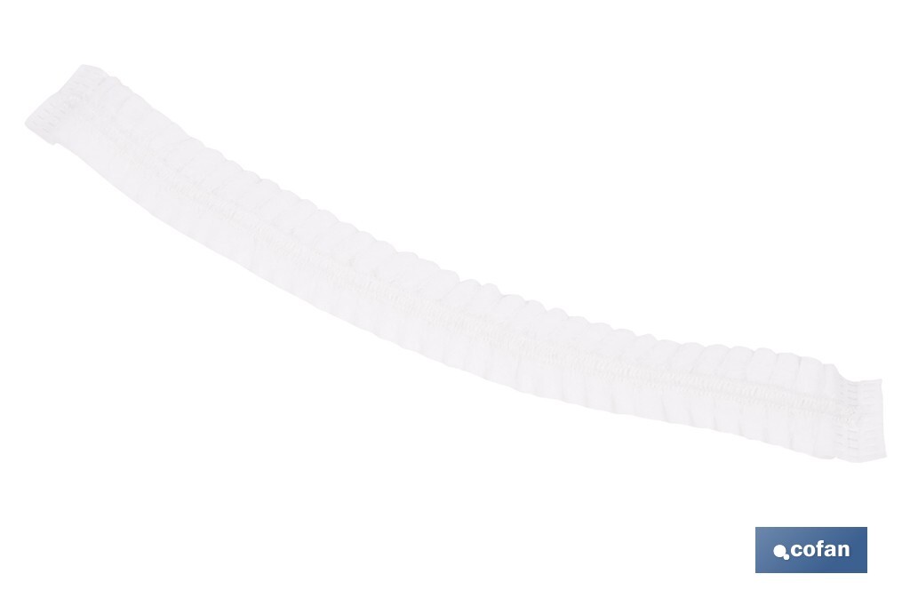 GORRO DESECHABLE ACORDEÓN DE PP 100 UDS.