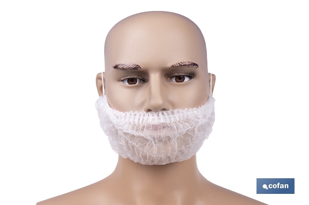CUBREBARBA DESECHABLE DE PP 100 UDS.