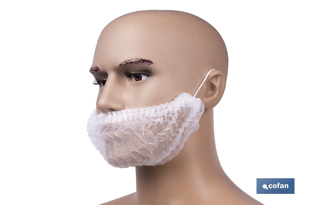 CUBREBARBA DESECHABLE DE PP 100 UDS.