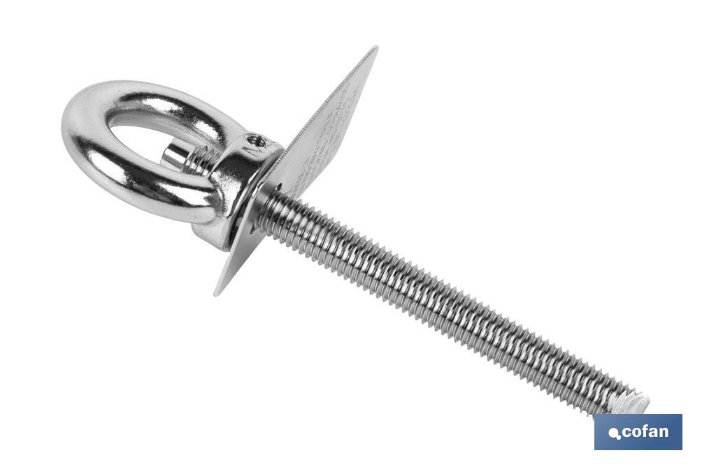 PUNTO DE ANCLAJE INOX. M12 RUPTURA +23 kN