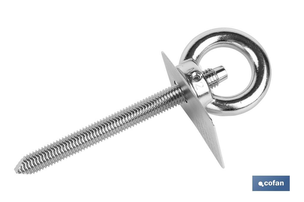 PUNTO DE ANCLAJE INOX. M12 RUPTURA +23 kN