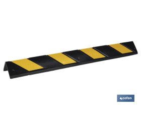 ESQUINERO RECTO 800X100X8MM AMAR/NEGRO