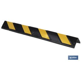 ESQUINERO RECTO 800X100X8MM AMAR/NEGRO