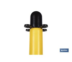 POSTE Y BASE PARA CADENA (AMAR/NEGRO) 1M