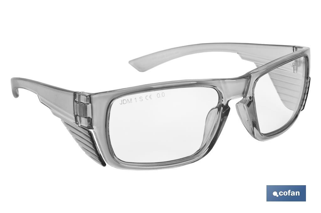 GAFA DE SEGURIDAD MONOFOCAL GRADUADA 1,0 DIOPTRÍAS