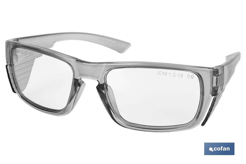 GAFA DE SEGURIDAD MONOFOCAL GRADUADA 1,0 DIOPTRÍAS