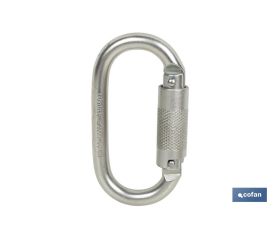Mosquetón de seguridad con cierre Automático de 1/4 de vuelta | Resistencia: 25 kN | EN 362 | Clase B | Cat. lll