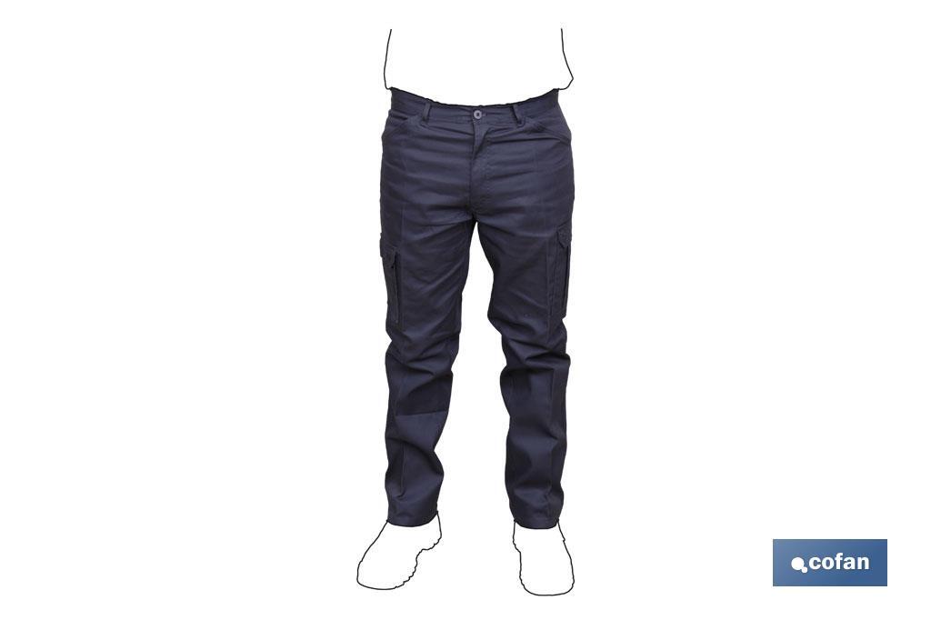 PANTALON TRABAJO SERVET 245 gms/m AZUL MARINO T-38