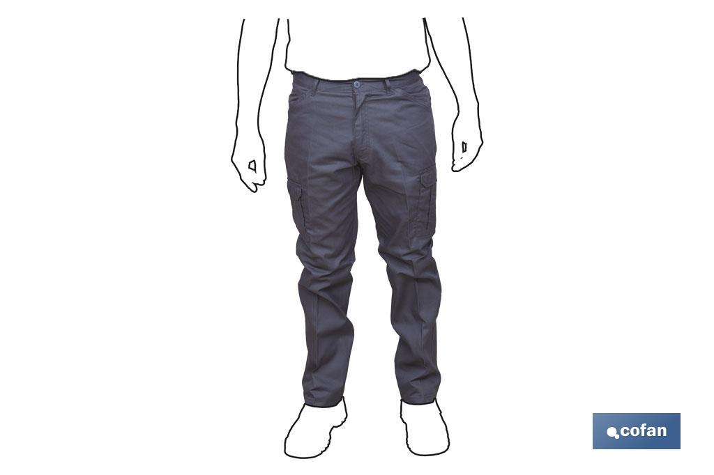 PANTALON TRABAJO SERVET 245 gms/m AZUL MARINO T-38