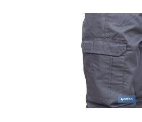 PANTALON TRABAJO SERVET 245 gms/m GRIS T-40