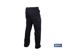 PANTALÓN DE TRABAJO TIPO DENIM MODELO GRASBERG 240 G/M2 AZUL TALLA 40