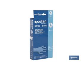 CAJA 30 UNDS. GUANTES NITRILO T-L