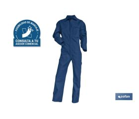 Mono de Trabajo | Modelo Tesla | Material 65% Poliéster y 35% Algodón | Color Azul Marino