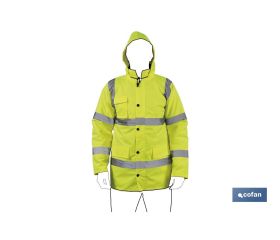 PARKA DE ALTA VISIBILIDAD MODELO ALDEBARÁN AMARILLO TALLA S