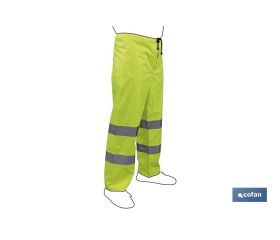 PANTALÓN DE LLUVIA DE ALTA VISIBILIDAD MODELO RIGEL AMARILLA TALLA L