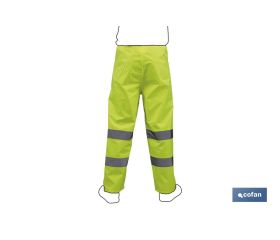 PANTALÓN DE LLUVIA DE ALTA VISIBILIDAD MODELO RIGEL AMARILLA TALLA L