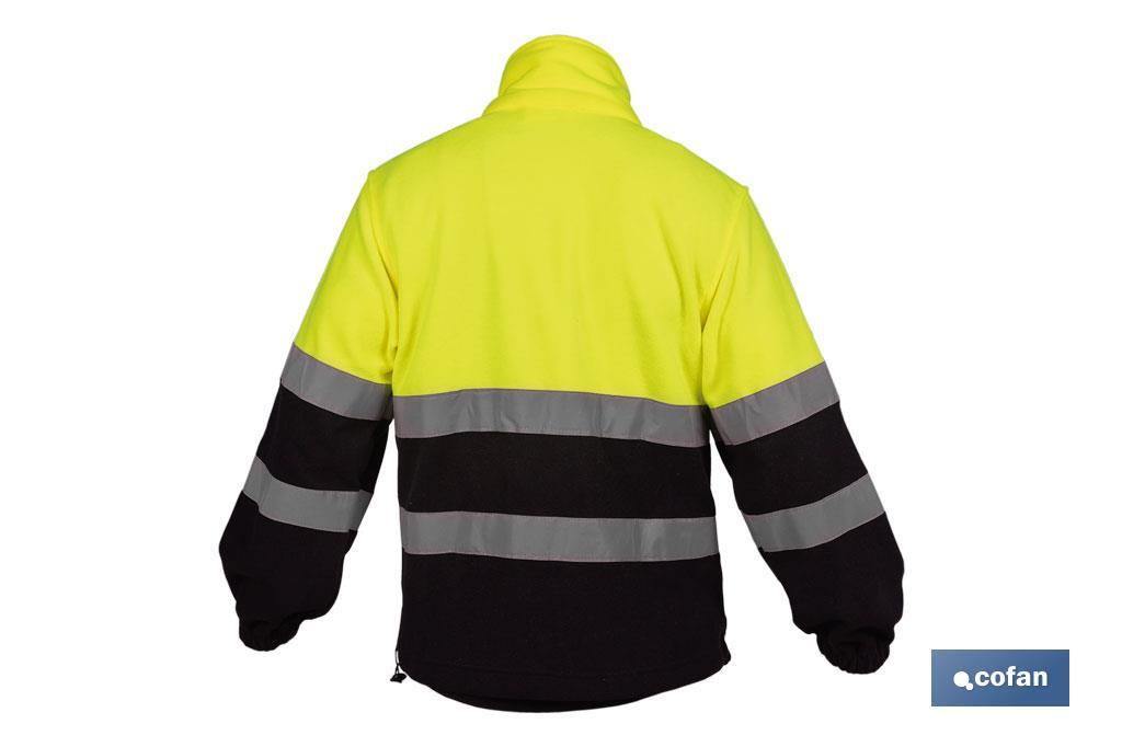 FORRO POLAR DE ALTA VISIBILIDAD MODELO ALTAIR AMARILLO Y AZUL TALLA XXXL