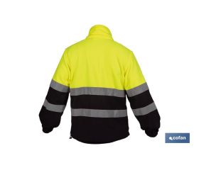FORRO POLAR DE ALTA VISIBILIDAD MODELO ALTAIR AMARILLO Y AZUL TALLA XXXL