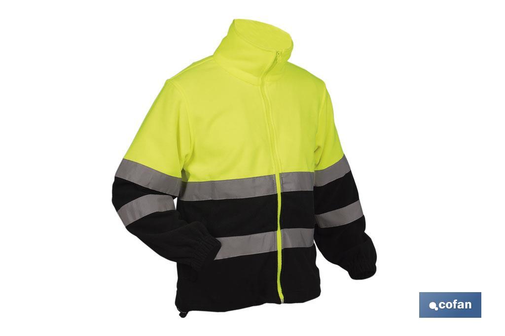 FORRO POLAR DE ALTA VISIBILIDAD MODELO ALTAIR AMARILLO Y AZUL TALLA XXXL