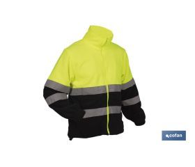 FORRO POLAR DE ALTA VISIBILIDAD MODELO ALTAIR AMARILLO Y AZUL TALLA XXXL