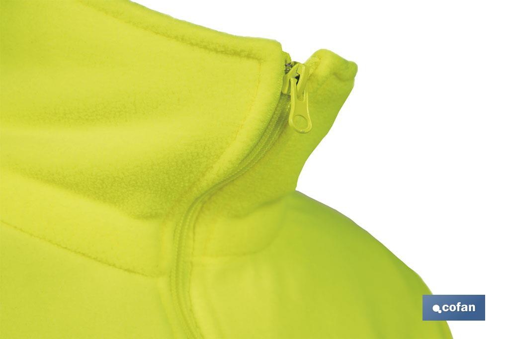 FORRO POLAR DE ALTA VISIBILIDAD MODELO ALTAIR AMARILLO Y AZUL TALLA XXXL