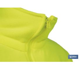 FORRO POLAR DE ALTA VISIBILIDAD MODELO ALTAIR AMARILLO Y AZUL TALLA XXXL