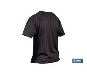 CAMISETA TRANSPIRABLE MODELO PILOTE NEGRA 160 g/m2 TALLA-XXL