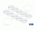 Pack de 10 Prefiltros P2 NR para Filtros A1B1E1K1 + 2 Aros Retenedores