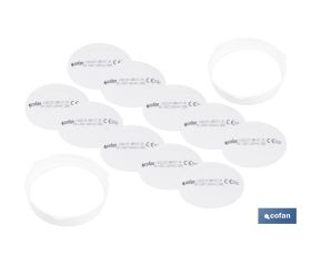 Pack de 10 Prefiltros P2 NR para Filtros A1B1E1K1 + 2 Aros Retenedores