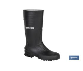 BOTA ALTA DE AGUA PVC NEGRA TALLA 46